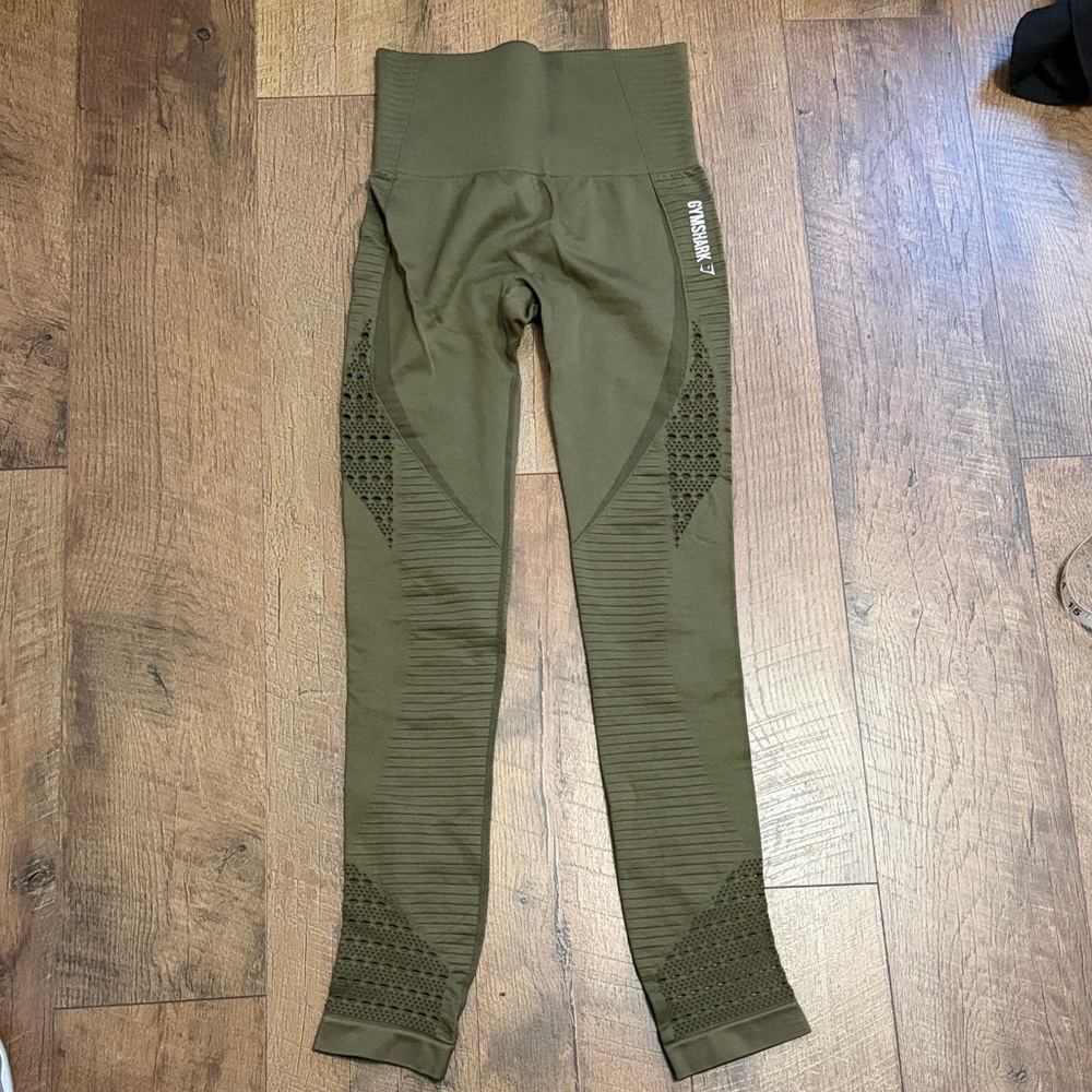 Gymshark Forest Green Workout Leggings